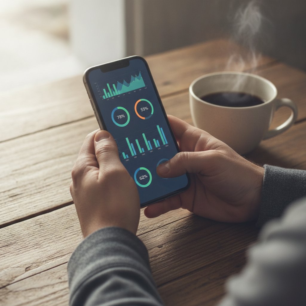 Consultation des statistiques de pronostic foot Ligue 1 sur smartphone