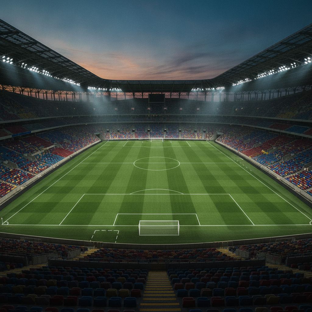 Stade de football, illustration du handicap asiatique en paris sportifs